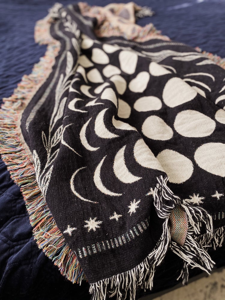 Moon phases best sale throw blanket