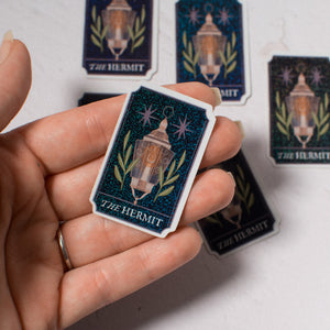 The Hermit Tarot Card 2” Sticker