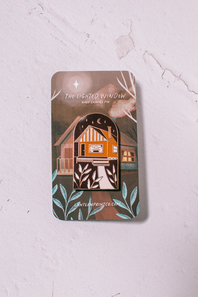 Lighted Window Enamel Pin