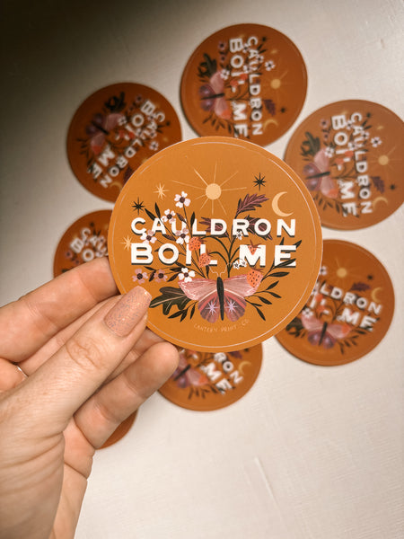 Cauldron Boil Me 3” Sticker