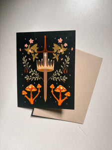 Crown & Spores - Greeting Card