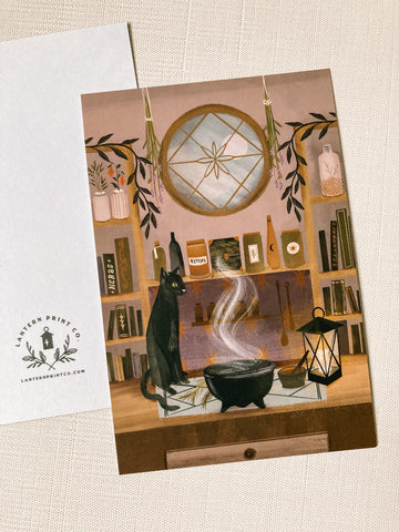 Witch's Apothecary Postcard Print