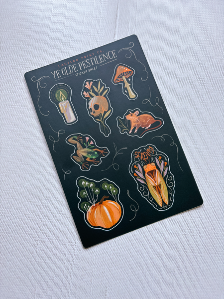 Ye Olde Pestilence Sticker Sheet