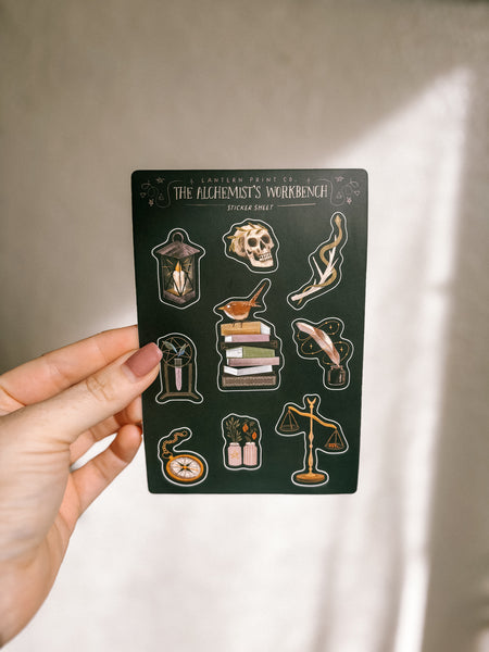 The Alchemist's Workbench Sticker Sheet