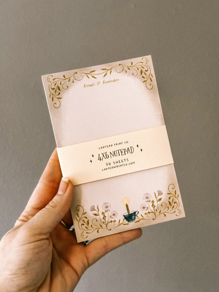 Dandelion Rituals Notepad