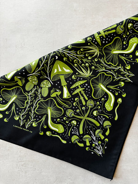 Midnight Mushroom Altar Bandana (3 Colors)