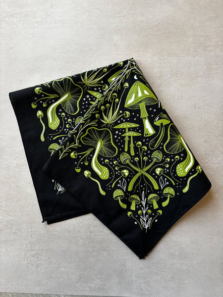 Midnight Mushroom Altar Bandana (3 Colors)