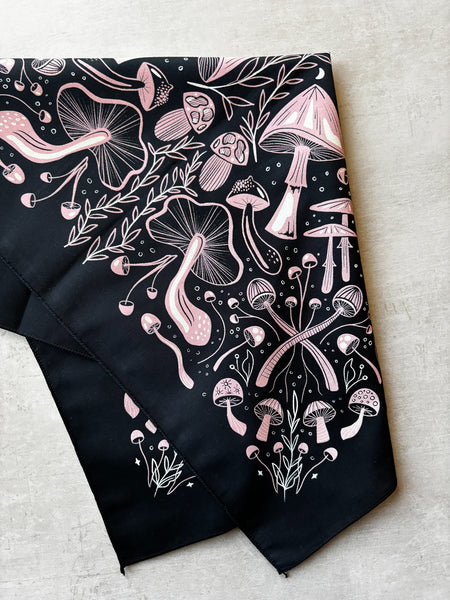 Midnight Mushroom Altar Bandana (3 Colors)