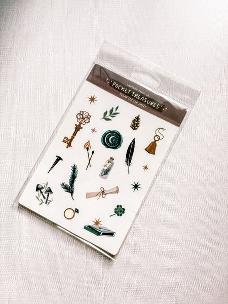 Pocket Treasures Sticker Sheet - CLEAR