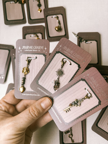 Assorted Brass + Beaded Journal Charms