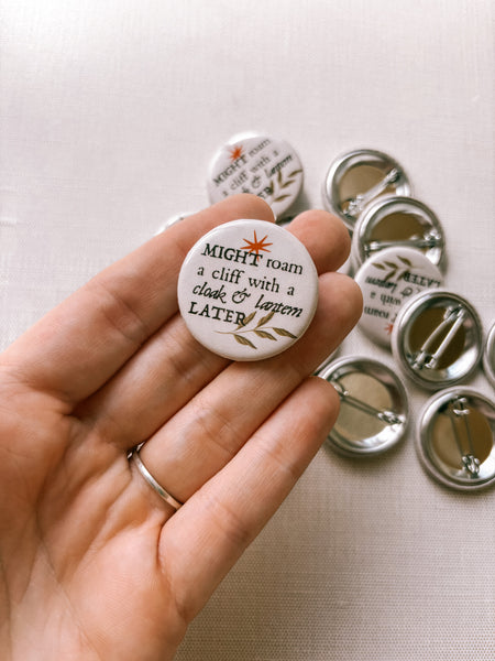 Cloak and Lantern Pin Button