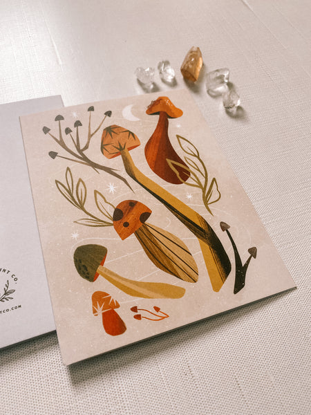 Mushroom - Greeting Card