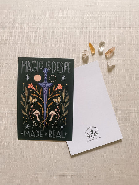 Magic is Desire Postcard Print