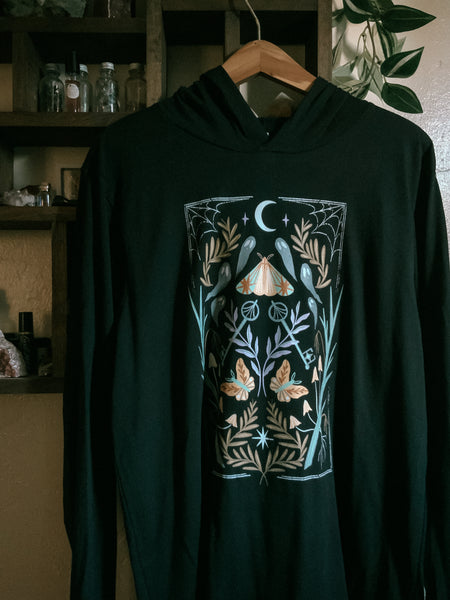 Haunted Forest Hooded Long-Sleeve Tee