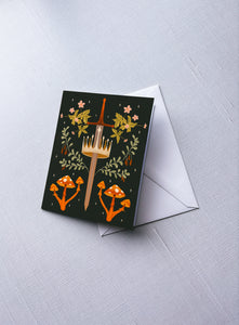 Crown & Spores - Greeting Card