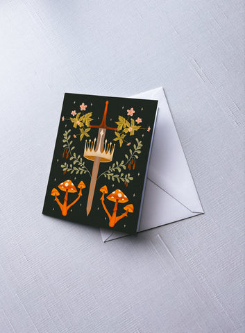 Crown & Spores - Greeting Card