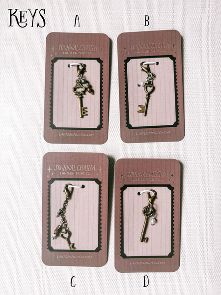 Assorted Brass + Beaded Journal Charms