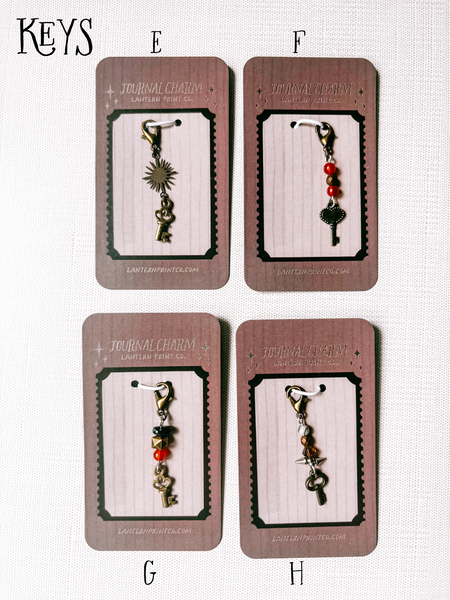 Assorted Brass + Beaded Journal Charms