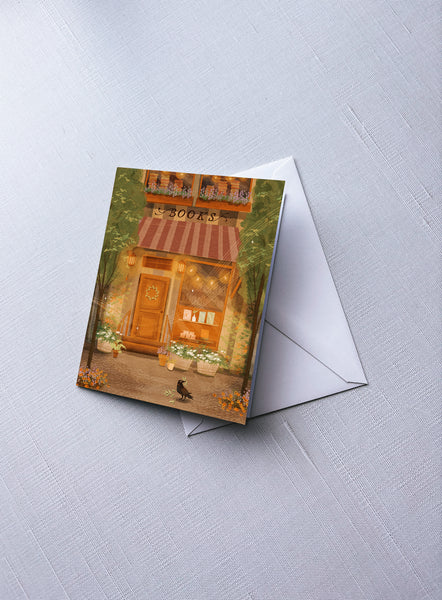 Lantern Bookshop Spring - Greeting Card