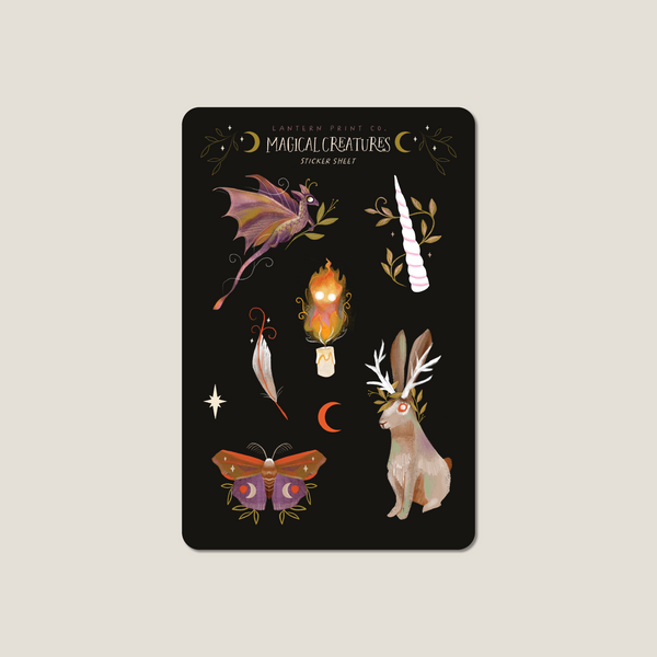 Magical Creatures Sticker Sheet