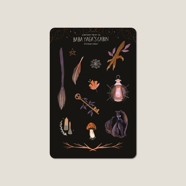 Baba Yaga's Cabin Sticker Sheet