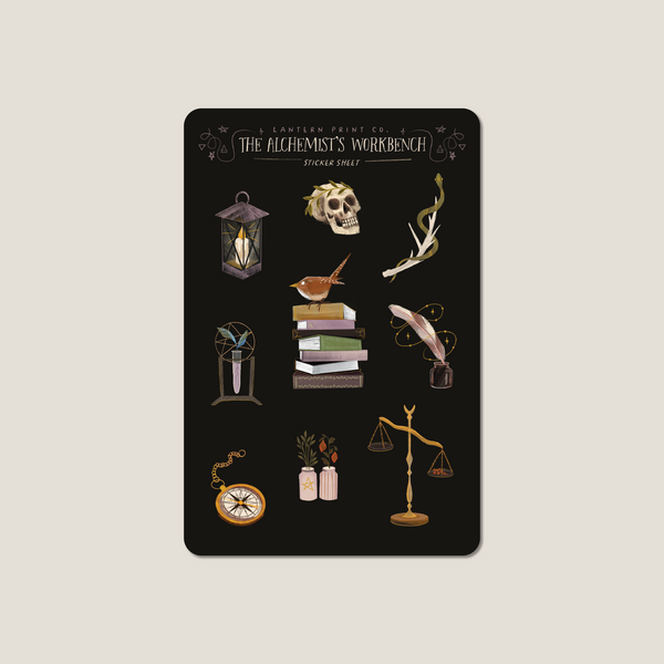 The Alchemist's Workbench Sticker Sheet
