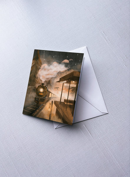 Night Train - Greeting Card
