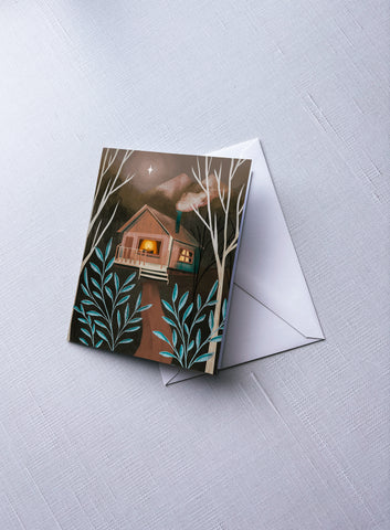 Cabin - Greeting Card