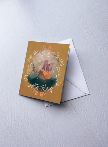 Wildflower Moth - Greeting Card