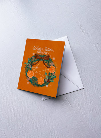 Winter Solstice Blessings - Greeting Card