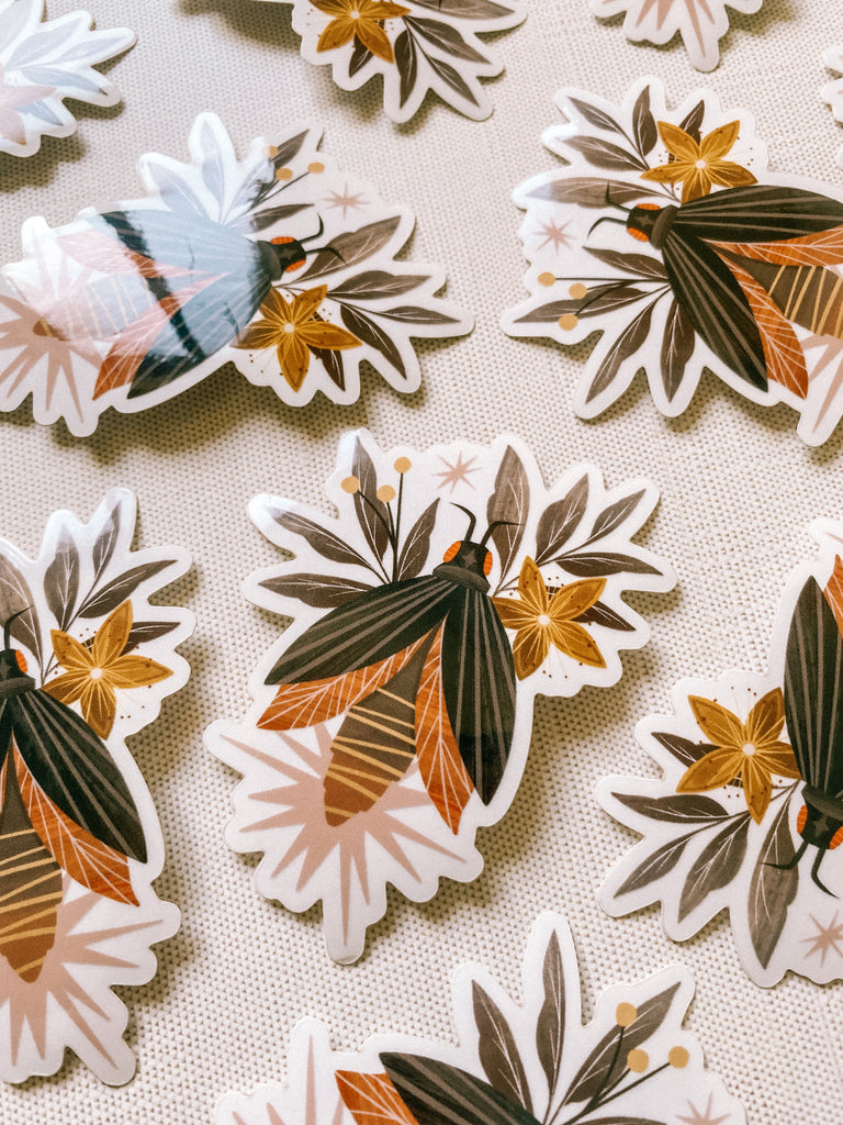 Fire Fly Sticker Firefly 3” Clear Sticker – Lantern Print Co.