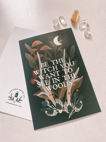 Be the Witch Postcard Print