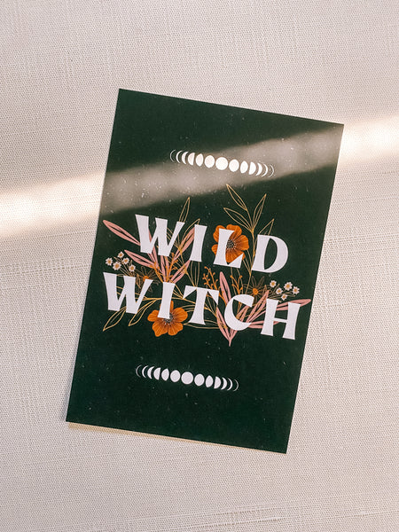 Wild Witch Postcard Print